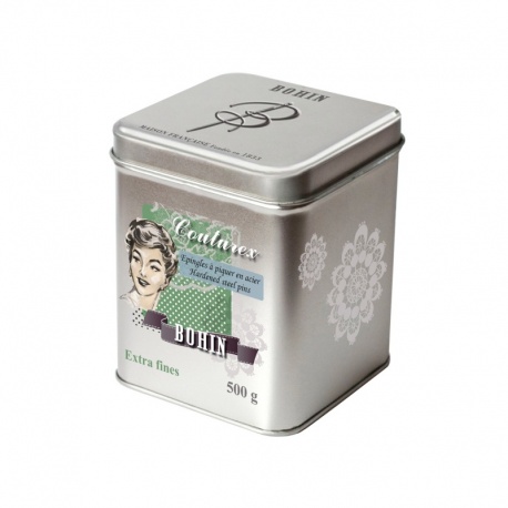 Boite Verte 500g Epingles de Couture N°6 BOHIN