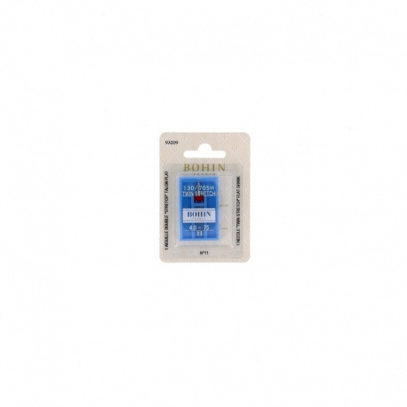 Aiguille Twin Machine Talon Plat Stretch - 75-4mm BOHIN