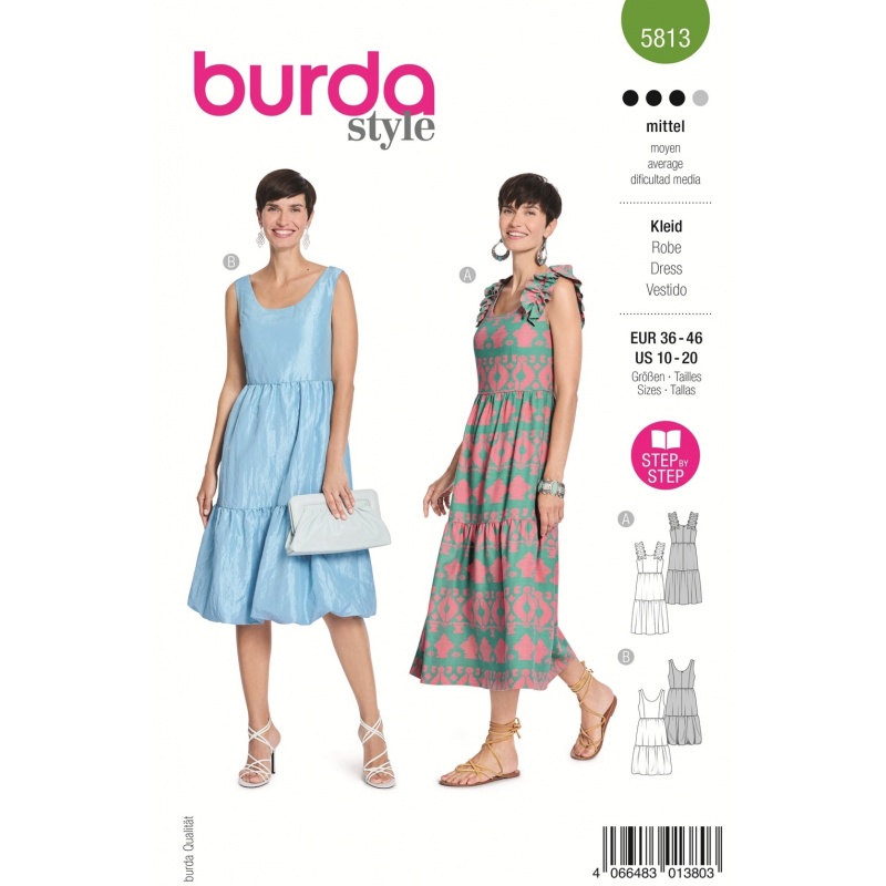Patron De Couture Burda B2526 – Coordonnées (veste, Pantalon, écharpe), Tailles 44 à 58, Niveau Débutant