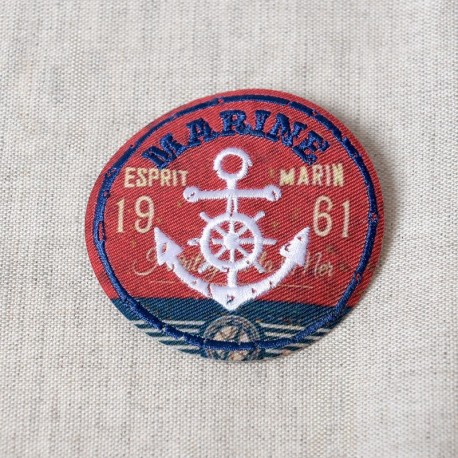 M ecusson sport vintage - Marine