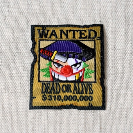 M ecusson theme pirate - Wanted clown