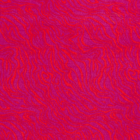 Tissu Viscose Imprimé Fuchsia 