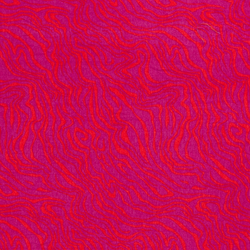 Tissu Viscose Imprimé Fuchsia 