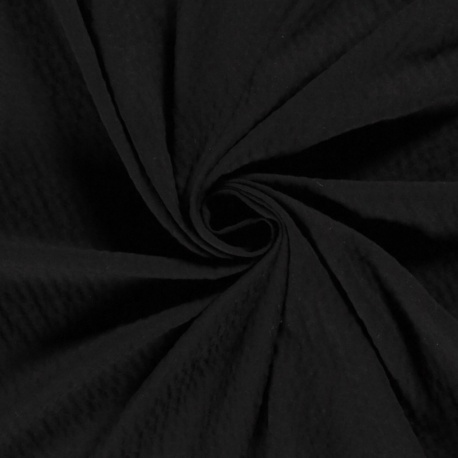 Tissu Viscose Bubble Noir 