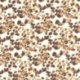 Tissu Popeline de Viscose Imprimé Marron et Orange 