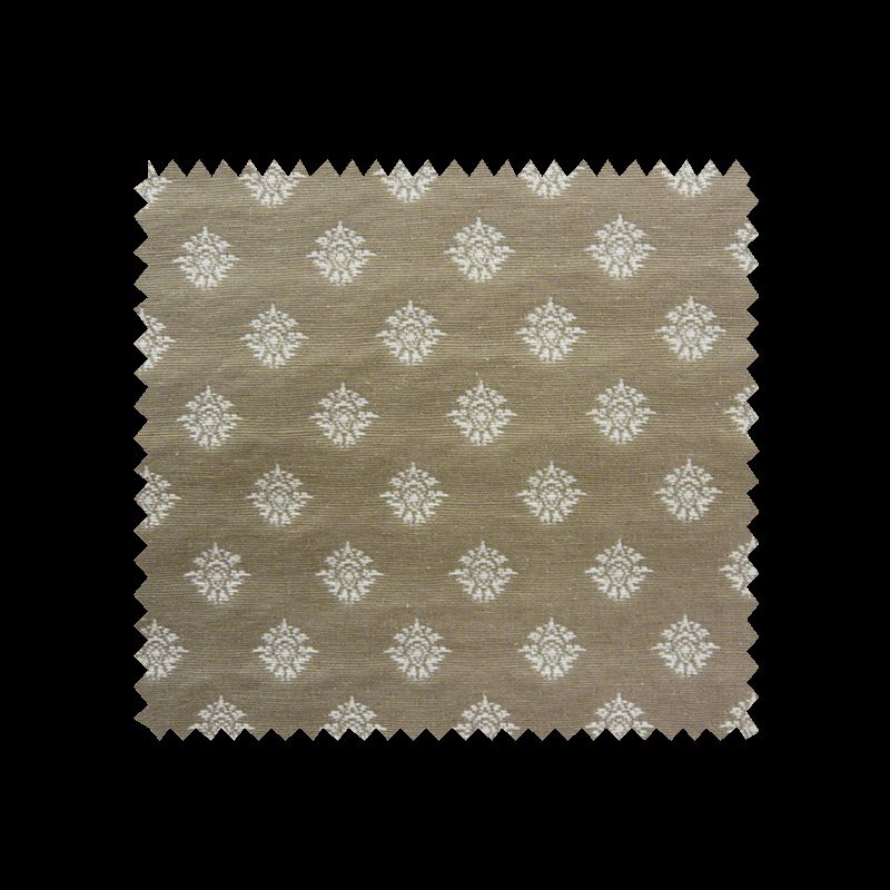 Tissu Jacquard Medicis Taupe Ecru