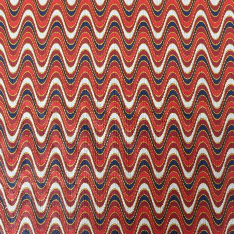 Tissu Cretonne Groovy Rouge 