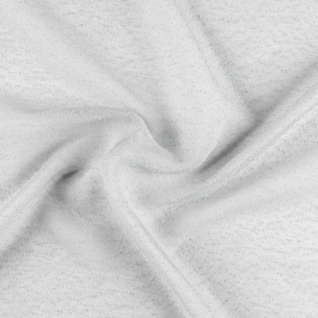 Tissu Etamine Boucline Blanc
