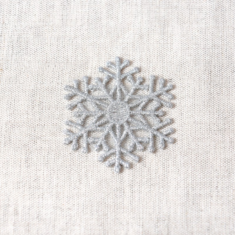 S ecusson grand flocon de neige - Argent