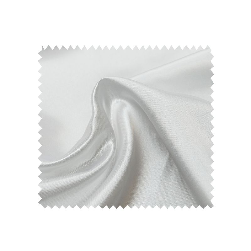 Tissu Satin Uni Blanc