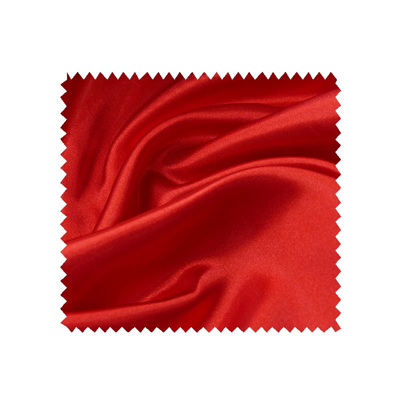 Tissu Satin Uni Rouge