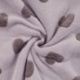 Tissu Polaire Microfibre Coeur Lilas 
