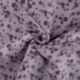 Tissu Happy Fleece Imprimé Fleurs Lilas