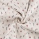 Tissu Popeline Bio Imprimée Fleurs Mauve 