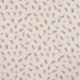 Tissu Popeline Bio Imprimée Fleurs Camel 