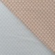 Tissu Popeline Bio Imprimée Feuilles Caramel 