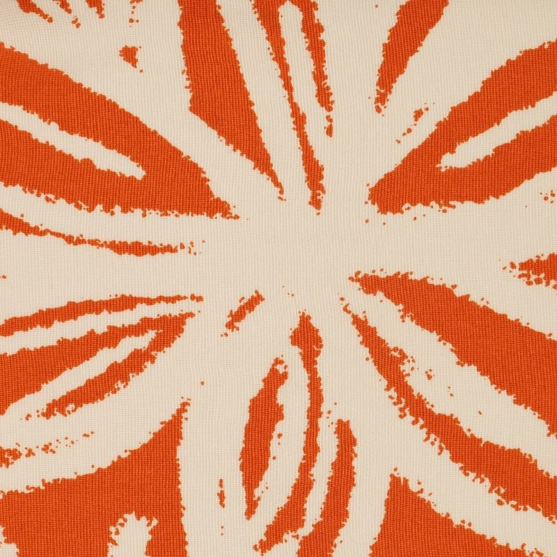 Tissu Viscose Imprimée Automne Orange