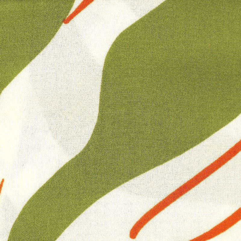 Tissu Viscose Imprimée Onde Vert 