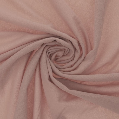 Tissu Scuba Crepe Uni Rose 