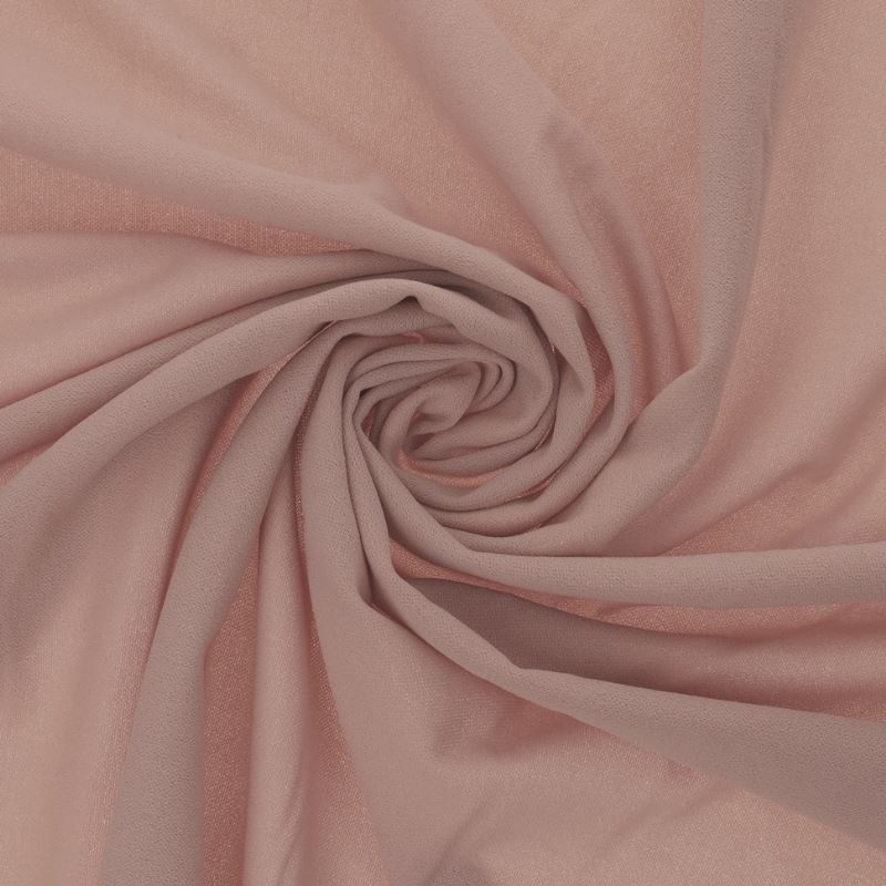 Tissu Scuba Crepe Uni Rose 