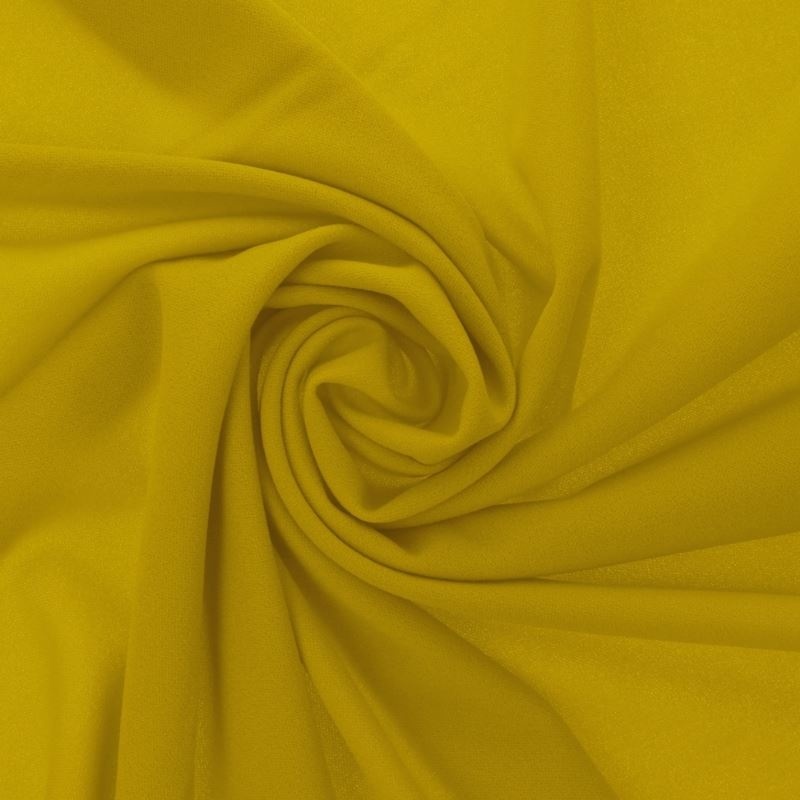 Tissu Scuba Crepe Uni Jaune 