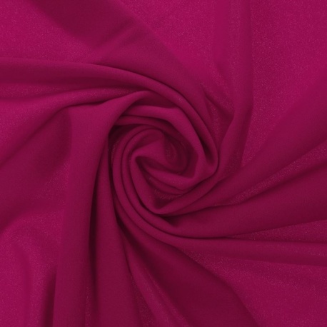 Tissu Scuba Crepe Uni Fuchsia 