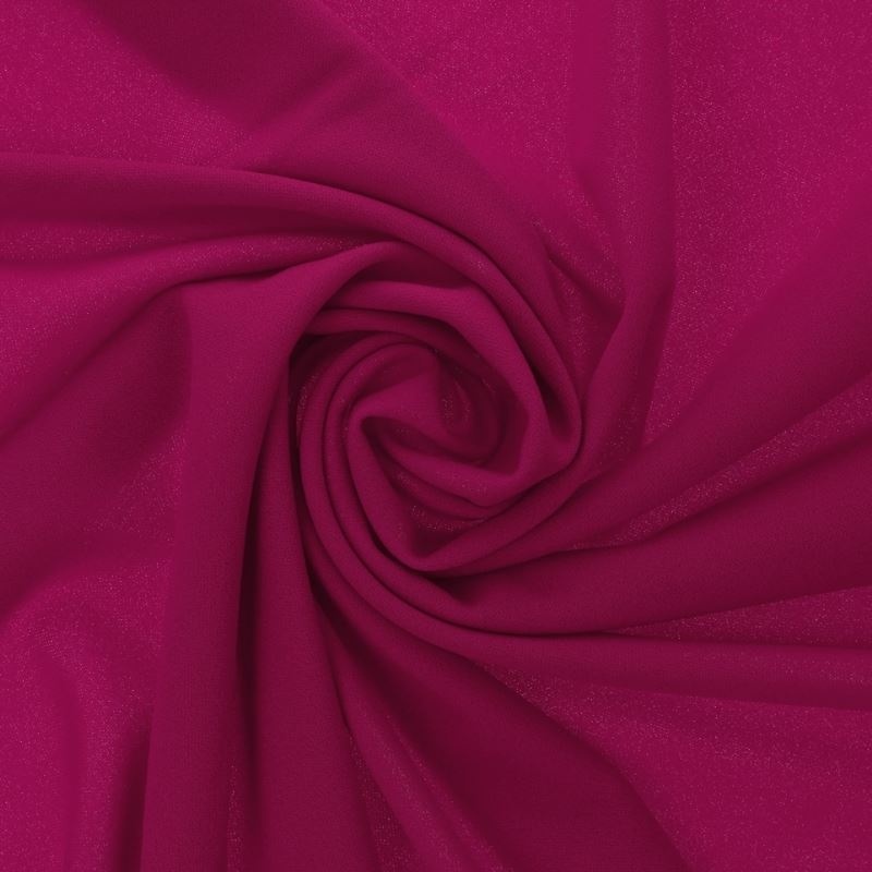 Tissu Scuba Crepe Uni Fuchsia 