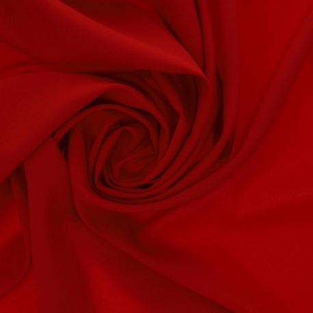 Tissu Viscose Unie Lisette Rouge 