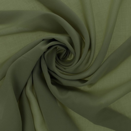 Tissu Viscose Unie Lisette Kaki 
