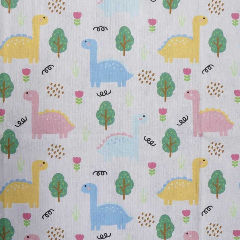 Tissu Coton Imprimé Dinosaures 