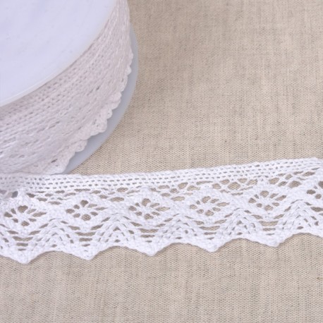 Dentelle coton losanges