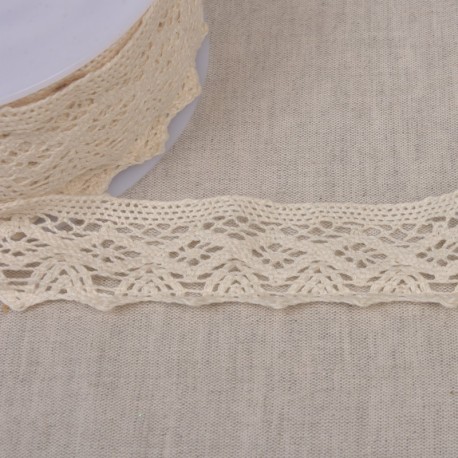 Dentelle coton losanges