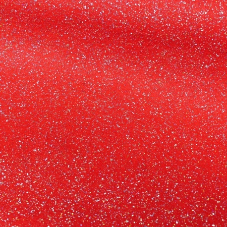 Tissu Feutrine Glitter  Panno Rouge 
