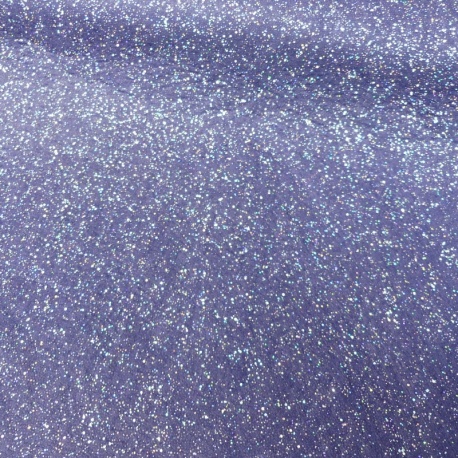 Tissu Feutrine Glitter Panno Bleu