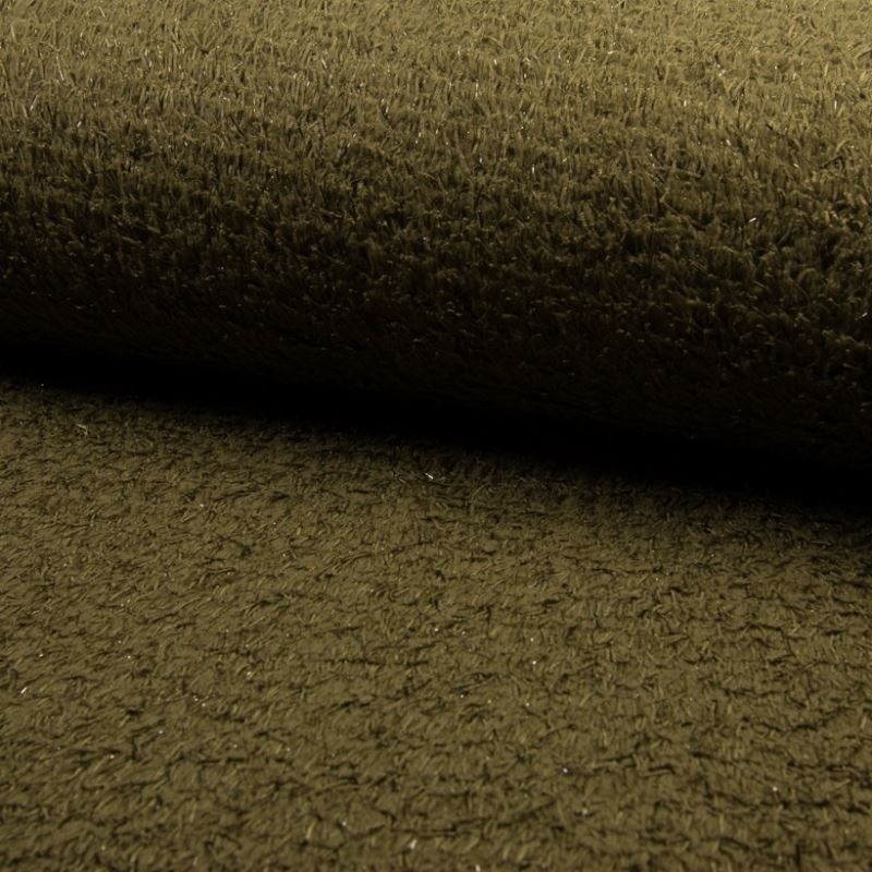 Tissu Mouton Brillant Kaki