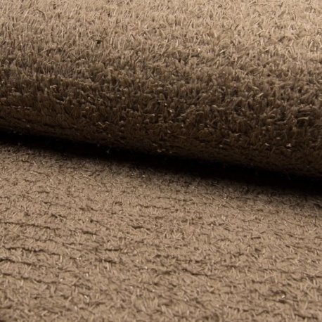 Tissu Mouton Brillant Marron Clair