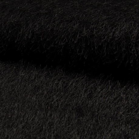 Tissu Mouton Filament Noir 