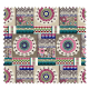 Tissu Jacquard Ouzbek Patch Ciel