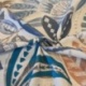 Tissu Toile Imprimée Louxor Bleu 