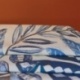 Tissu Toile Imprimée Louxor Bleu 