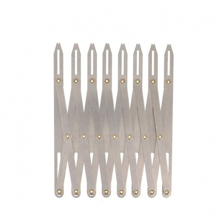 Jauge Extensible Boutonniere Coloris Argent 