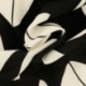 Tissu Viscose Imprimée Geometrique Noir 