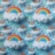 Tissu Clouds Imprimé Effet 3d Bleu 