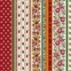 Tissu Aix Rayure Tissu Provencal Rouge 