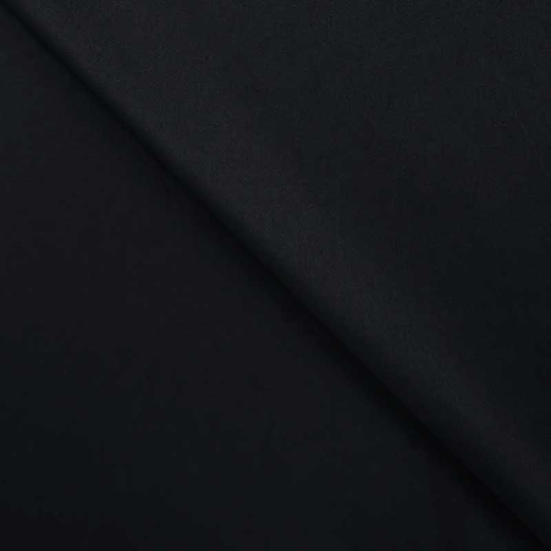 Tissu Gabardine Coton Ricardo Noir 