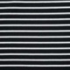 Tissu Viscose Elasthanne Rayure Noire 15mm 