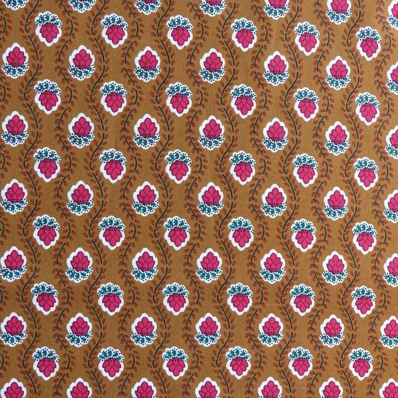 Tissu Fleurette Tissu Provencal Peanut