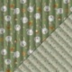 Tissu Lapinou Matelassé Vert