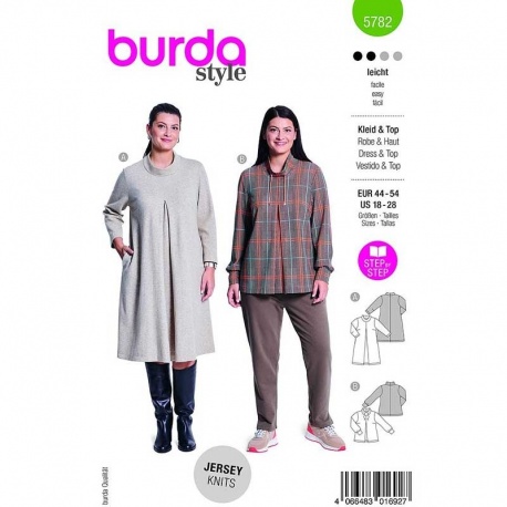 Patron Burda 5782 Robe-pull-over 44- 54