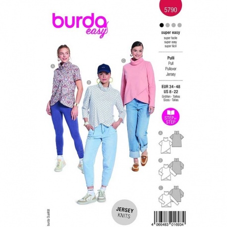 Patron Burda 5790 Pull 34- 48 